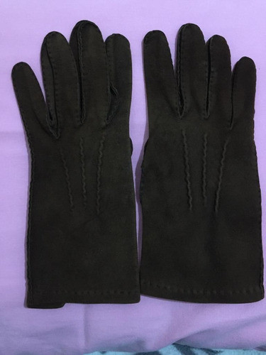Guantes De Gamuza Marrones De Mujer. Liquido, Escucho Oferta 0