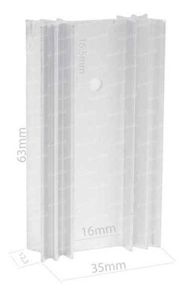 Disipador Zd35 35x63x12mm Rt. 8ºc/w To220 0