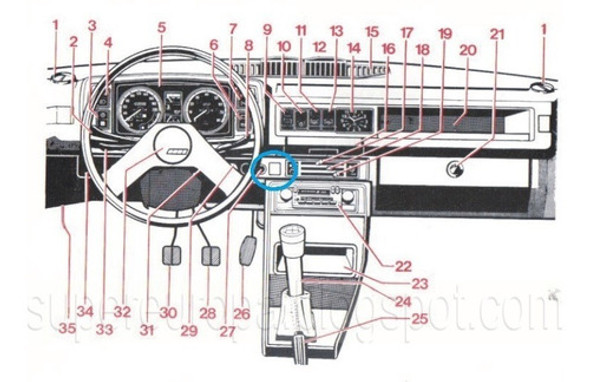 Tapon Tapa Ciega Obturador Fiat 128 Super Europa Repuesto 1