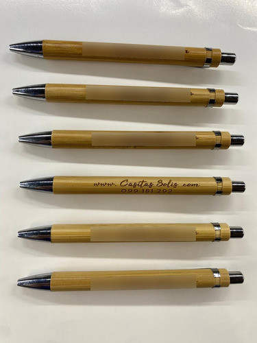 100 Lapiceras Grabado Láser Personalizado Incluido 1