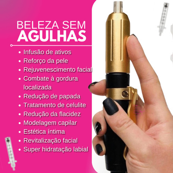 Caneta Alta Pressão Ácido Pressurizada 0.3 0.5ml +10 Seringa 1 Caneta Alta Pressão Ácido Pressurizada 0.3 0.5ml +10 Seringa 1