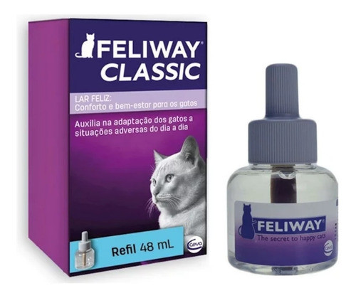 Feliway Classic Controla Estresse Para Gatos Refil 48ml Ceva 0