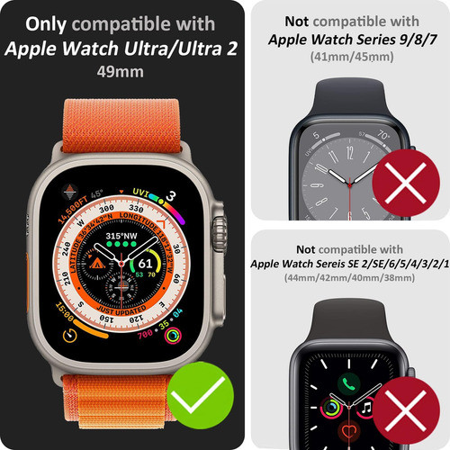 Miimall Paquete De 2 Banda Reloj P/ Watch 2 De 49 Mm Titanio 1