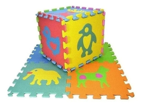 Combo X 4 Pisos Rompecabezas De Goma Infantil X40 Pzas 1