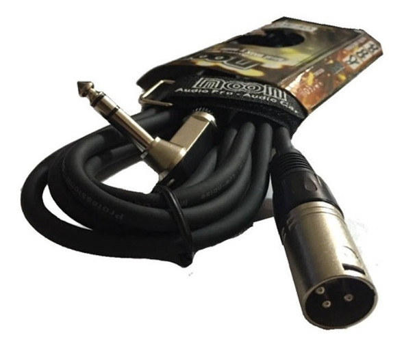 Cable De Microfono Con Ficha Canon Macho A Plug Stereo 3 Mts 1