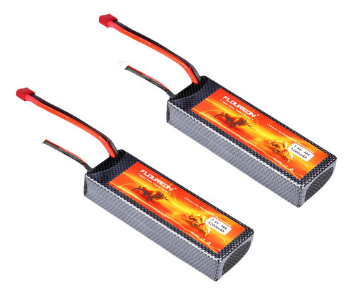 2 X 7.4v 5200mah 2s 30c Lipo Batería Decanos Estuche Para Co 0