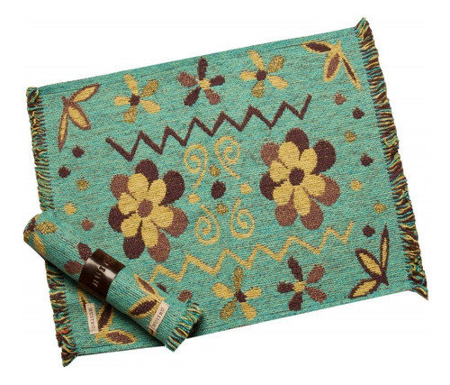 Individual De Mesa De Chenille Rustico 0,45 X 0,35 Cm Huitru 1