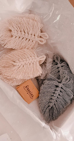 10 Plumas De 20 Cm Macrame 1