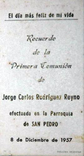 Estampitas  Religiosas             Lote X 3             1957 1