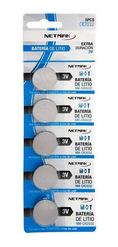 Pila Cr2032 3v X5 Unidades Nm-cr2032 Netmak Mother 1