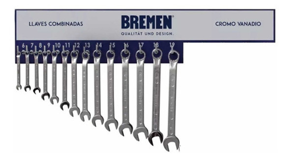 Juego De Llaves Combinadas Bremen 6 A 19 0