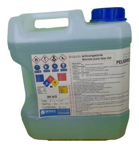 Biocida Anticongelante Para Combustible Diesel Locx X 5 Lt 0
