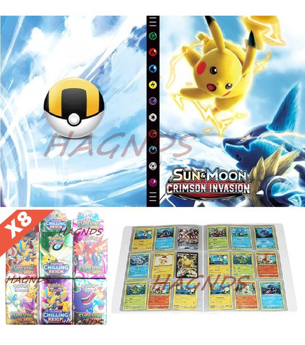 Album Pokemon Original Para 432 Cts Tcg + 8 Mazos + Envio 1