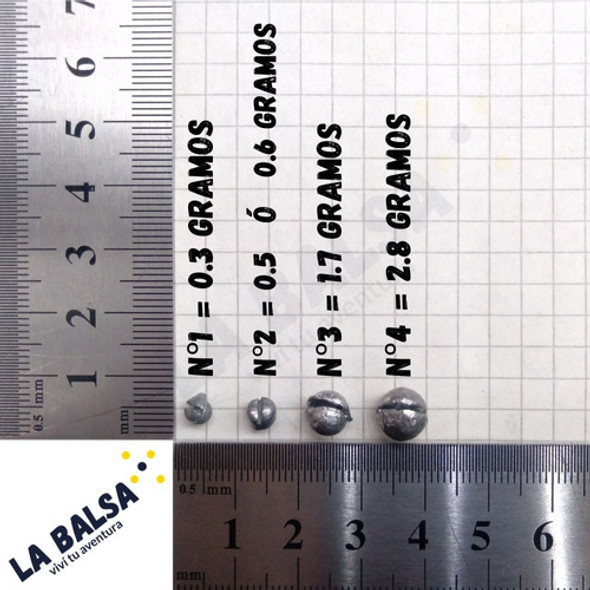 Plomo Munición Partida (20 Unid.) - N°1 - (proad) 1