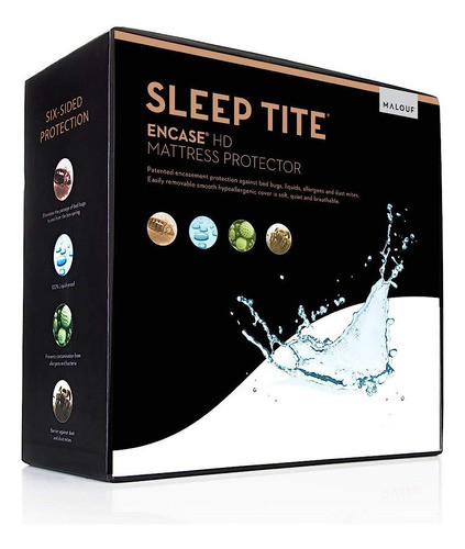 Malouf Hd Lab Certified Mattress Encasement Protector-100% W 0