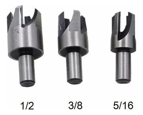 Kit Mechas Tarugo Madera Ruhlmann 1/2 3/8 5/16 Y Fresa 35mm 1