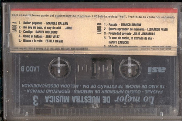 Asi - Lo Mejor De Nuestra Musica Vol.3 - Cassette Usado 1