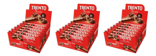 Kit C/3 Caixa C/16 Uni. Cada Chocolate Trento 38% Cacau 512g 0
