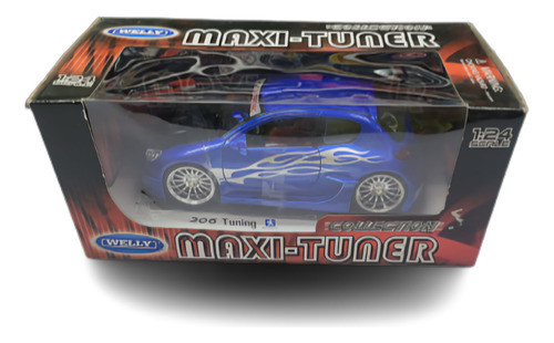 206 Tunning Escala 1/24 Welly  Metalico 0