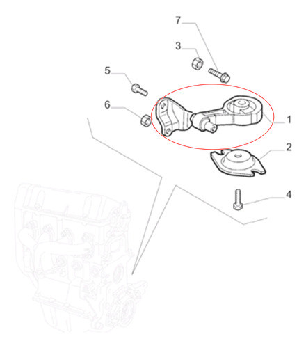 Pata De Caja Inferior  Fiat Mobi Way 1