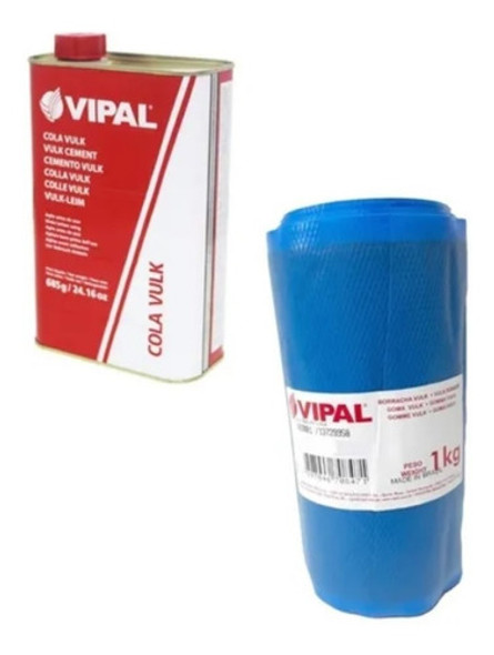 Kit Cola E Vulcanite Vipal Primeira Linha Reparo Borracheiro 1
