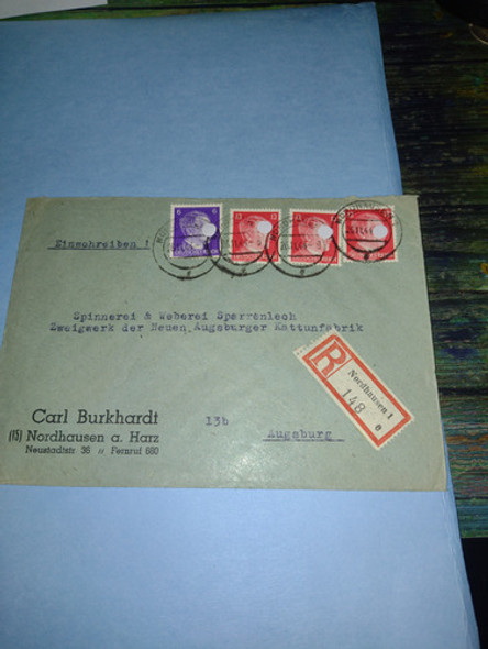 Alemania 3rreich Sobrecertificad Con  Estampillas Circulado 0