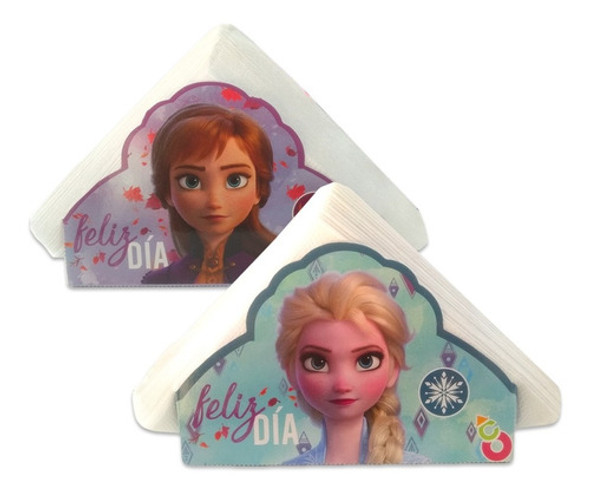 Servilletas Con Servilletero Estampado - Frozen 0