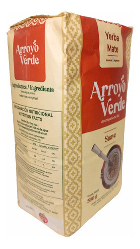 Yerba Mate Suave Arroyo Verde 500gr X2 U. 1