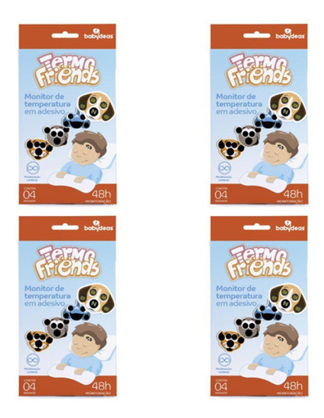 4 Termo Friends - Adesivo Medidor De Temperatura - Babydeas 0