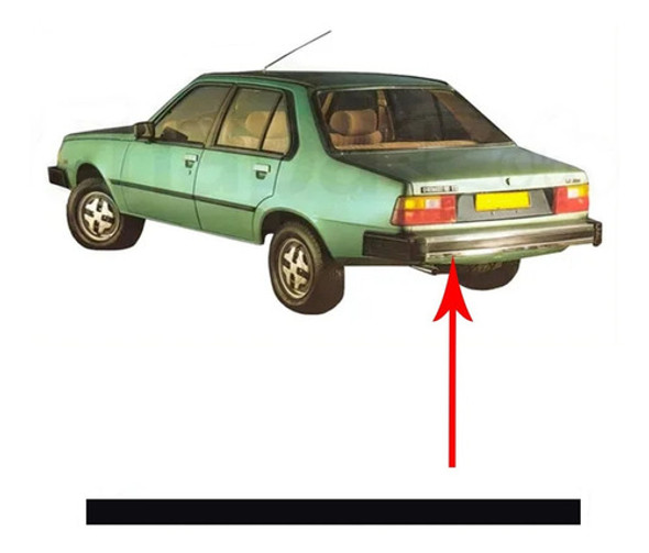 Banda Moldura Paragolpe Trasero Renault 18 0 Banda Moldura Paragolpe Trasero Renault 18 0