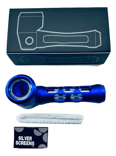 Pipa Glass Aluminio Color Mas Escobilla Y Filtros Candyclub 1