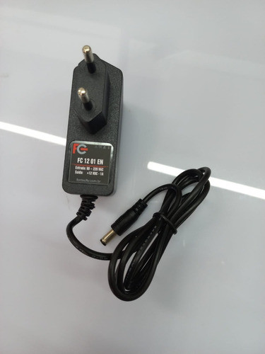 Fonte 12v 1a Bivolt P/cftv Fita Barra De Led 1