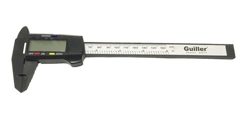 Calibre Digital 150mm Fibra De Carbono Guiller 0