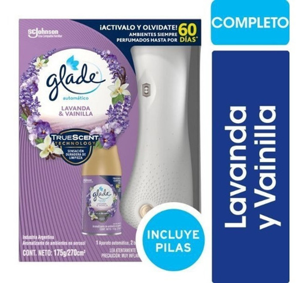 Aparato Glade Automatico Lavanda Y Vainilla 270ml 1 Aparato Glade Automatico Lavanda Y Vainilla 270ml 1