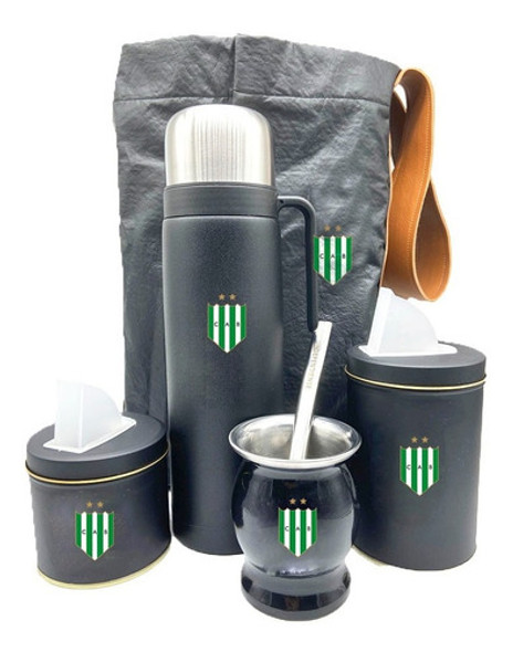 Super Set Matero Con Grabado A Color Banfield 0