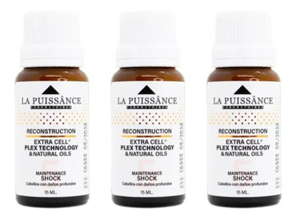 3 Shock Paso 5 Pelo Dañado Extra Cell - La Puissance 15ml 0 3 Shock Paso 5 Pelo Dañado Extra Cell - La Puissance 15ml 0