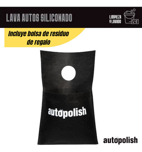 Shampoo Lava Auto Siliconado 500 Ml Pack X6 + Bolsa Residuo 1