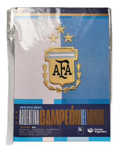 Emisión Postal Homenaje Argentina Campeón Del Mundo - Mint 0