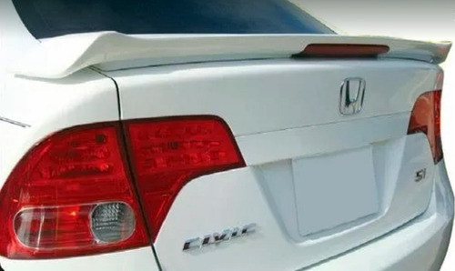 Alerón Honda Civic Sedán 2007/11 C/ Luz Colocado Pintado 0