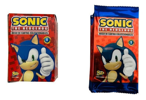 Sonic Mazo De Cartas + 20 Sobres - Original 0