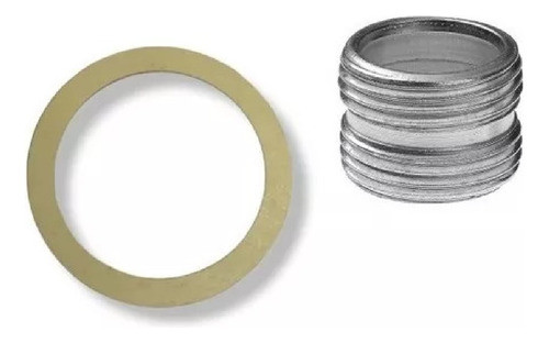 10 Niples 1   + 10 Guarniciones De Fibra Para Unir Radiador 0