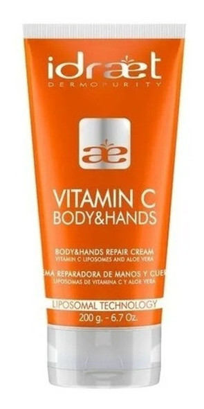 Crema Vitamina C Emulsion Manos Y Cuerpo Hidratante Idraet 0