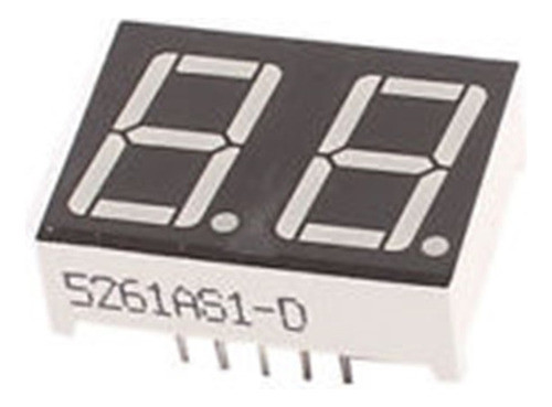 Display 7 Segmentos Catodo Comun 2 Digitos Color Rojo .ds 0