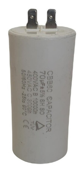 Capacitor De Marcha Aire Acondicionado 70 Mf 450v 50/60hz 0