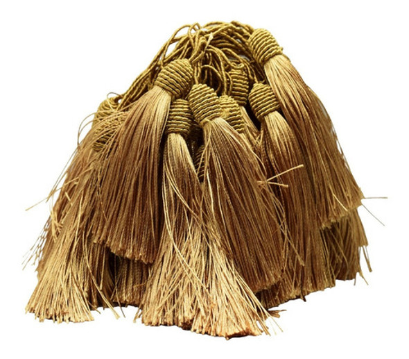 Tassel Com Tulipa Pompom Com 10 Unidades Dourada Abs 0
