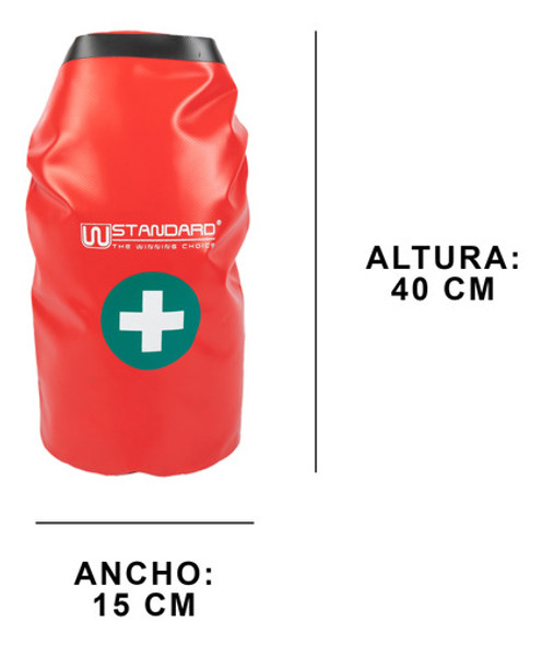 Kit Botiquin Estanco Rojo + Bidon Rojo 5l 1