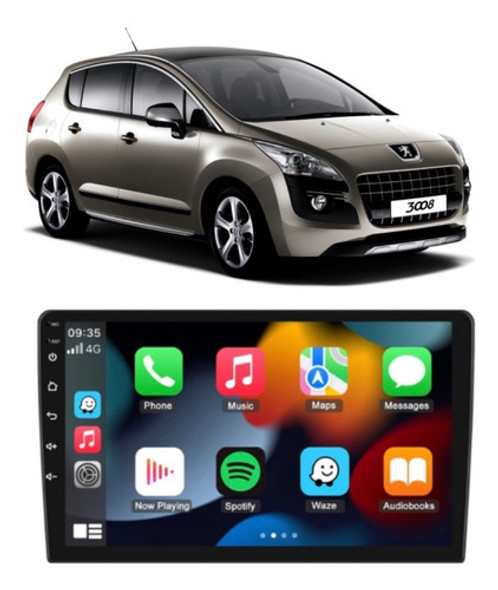Multimedia 9 Peugeot 3008 Android 12 Wifi Gps Camara Rev 0