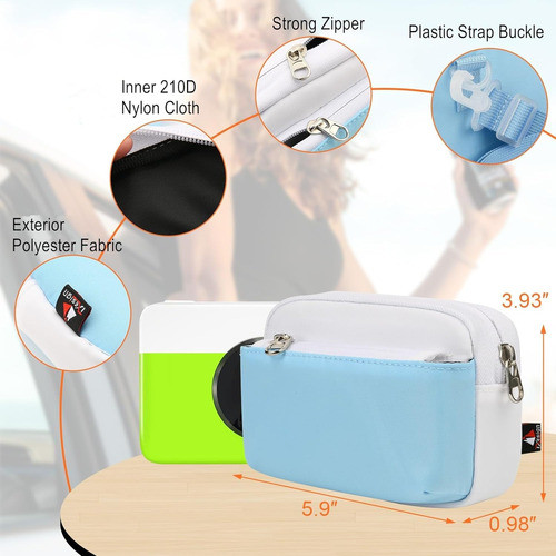 Funda Para Camara De Impresion Instantanea Txesign Azul 1