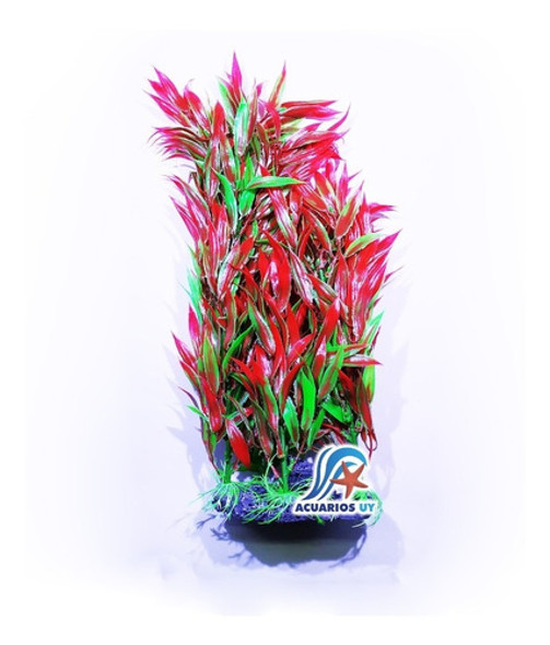 Planta Artificial Grande Xl 40cm Para Acuario. (1225a) 0 Planta Artificial Grande Xl 40cm Para Acuario. (1225a) 0