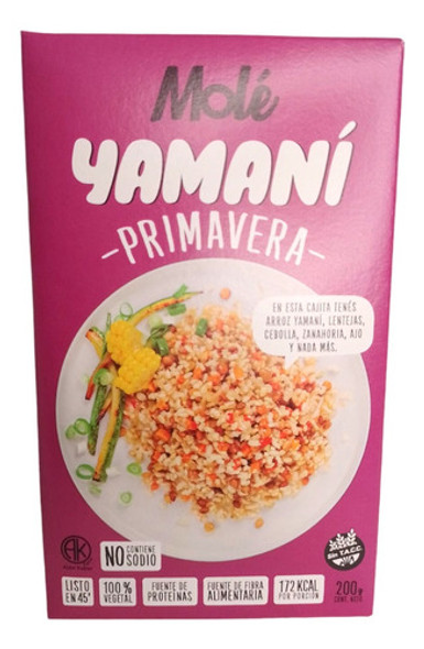 Arroz Yamani Primavera Mole - 100% Vegetal - Pack X2 U. 0